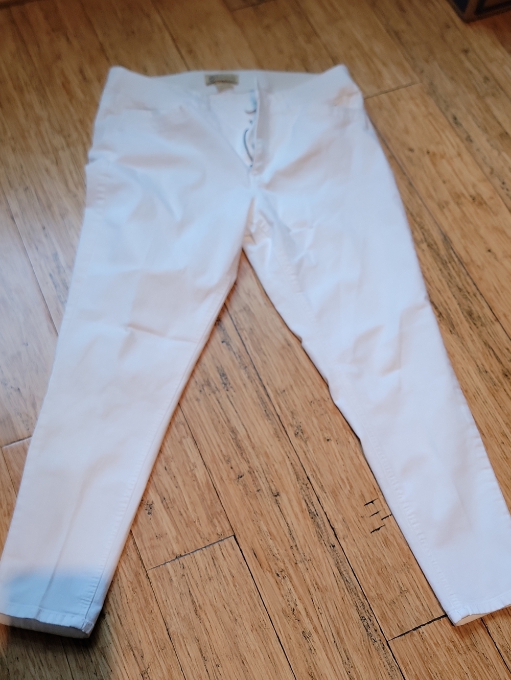 Democracy Size 16 White Stretch Skinny Pants